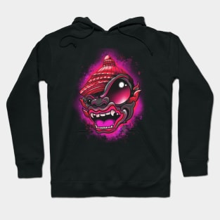 monkey warrior pink Hoodie